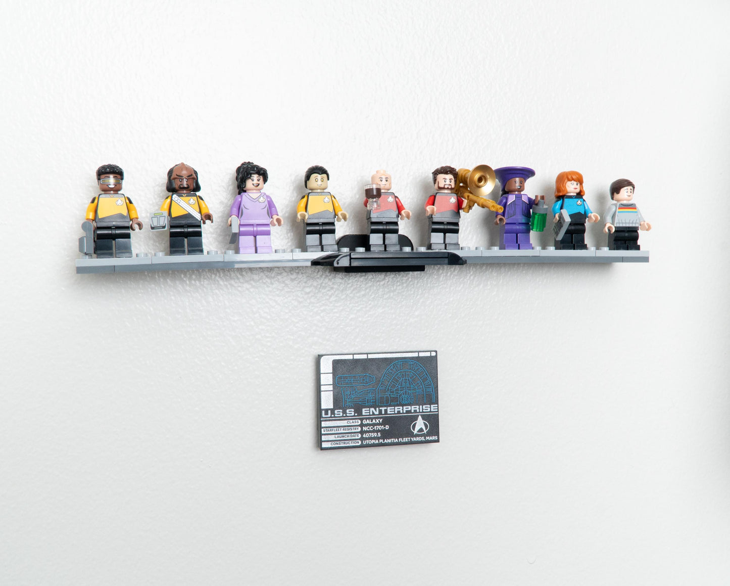 Vertical Wall Mount for LEGO Star Trek: U.S.S. Enterprise NCC-1701-D-10356