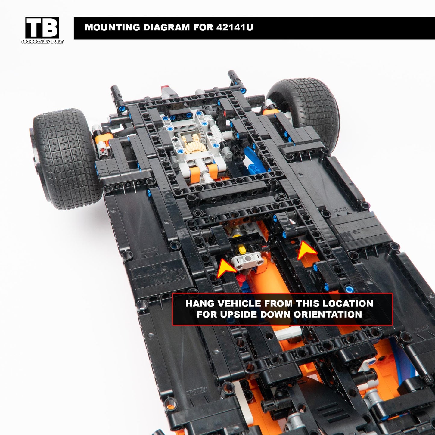 Upside Down Wall Mount for LEGO McLaren F1 Wall Mount-42141