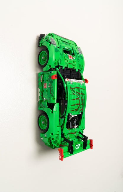 Vertical Wall Mount for LEGO Technic Porsche 911 GT3 R REXY AO Racing Car-42224