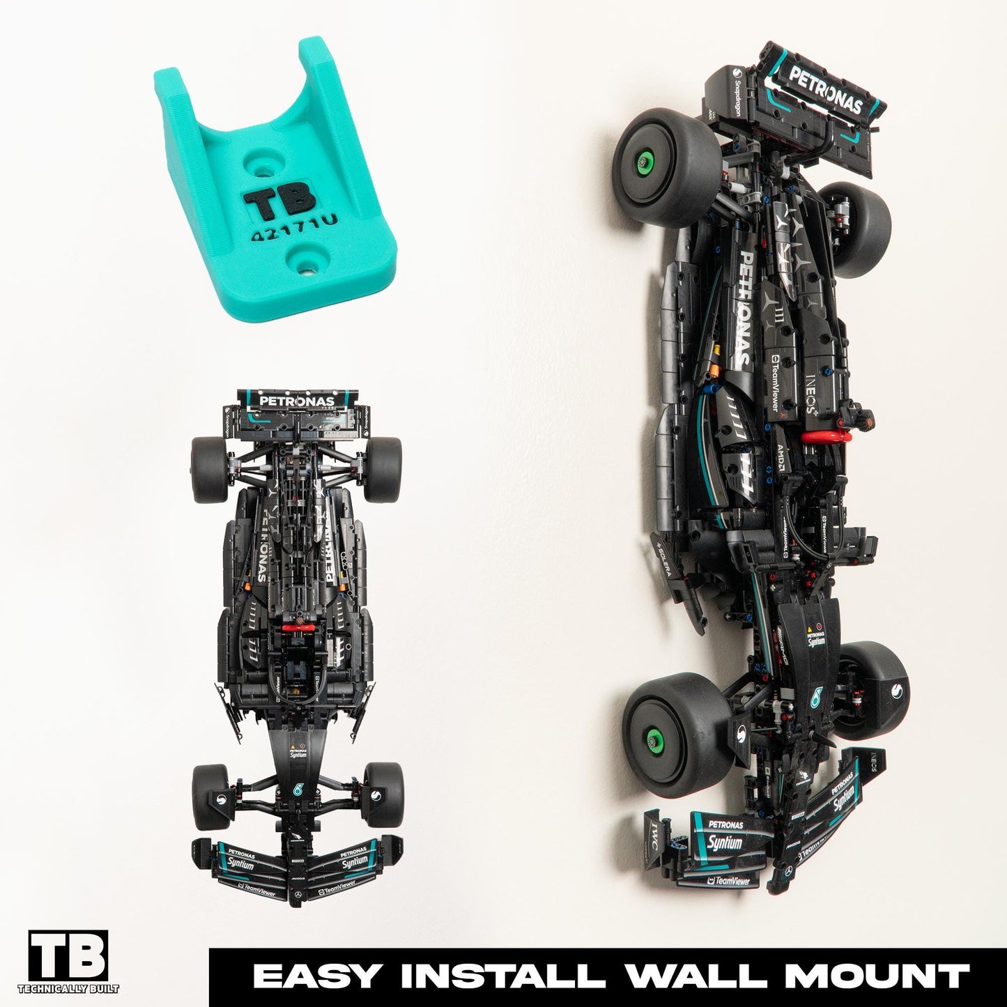 Upside Down Wall Mount for LEGO Mercedes-AMG F1 W14-42171