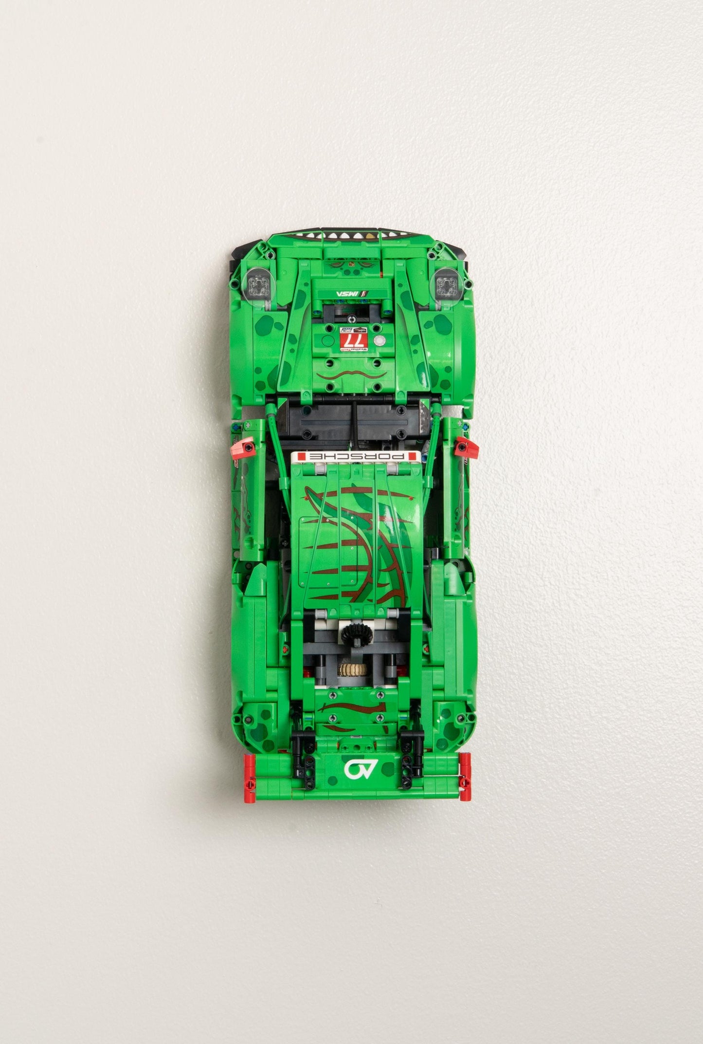 Vertical Wall Mount for LEGO Technic Porsche 911 GT3 R REXY AO Racing Car-42224