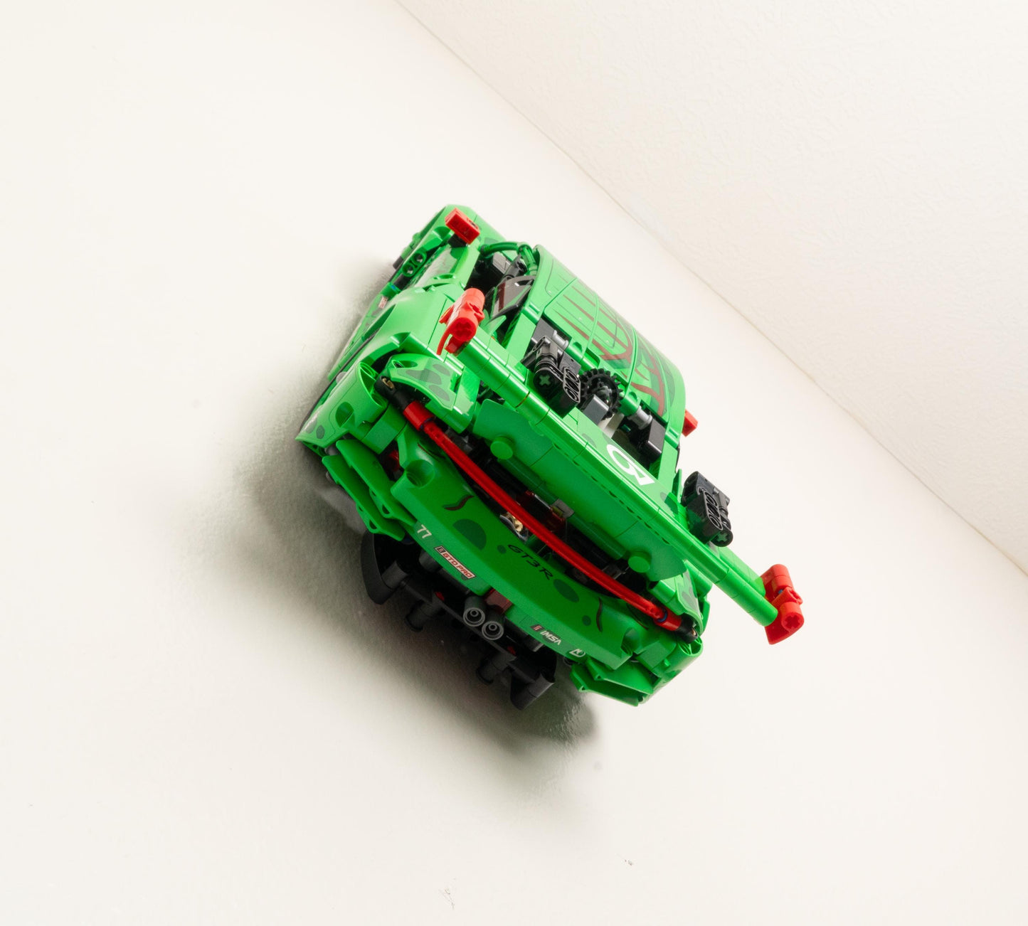 Vertical Wall Mount for LEGO Technic Porsche 911 GT3 R REXY AO Racing Car-42224
