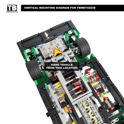 Wall Mount for LEGO Technic 24 Hour Race Car-42039
