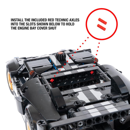 Vertical Wall Mount for LEGO Technic 1966 Ford GT40 MKII Race Car-42223