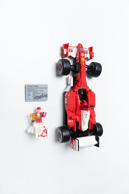 Wall Mount for LEGO Icons Ferrari F2004 & Michael Schumacher-11375