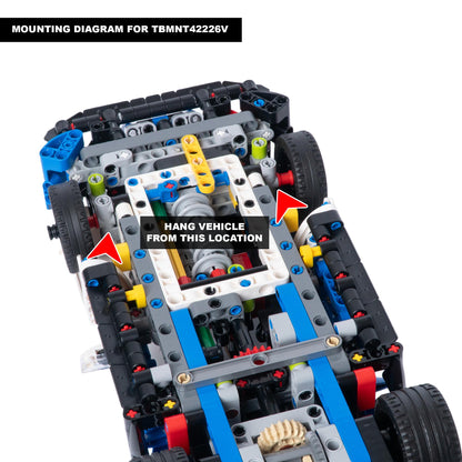 Vertical Wall Mount for LEGO Technic BMW M4 GT3 EVO Race Car-42226