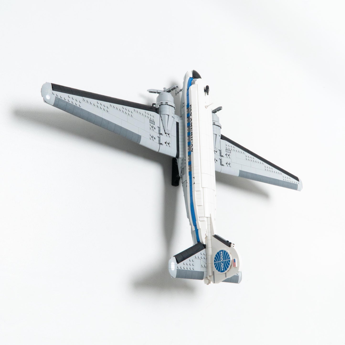 Vertical Wall Mount for LEGO Icons Douglas DC-3 Panam Airliner-11378