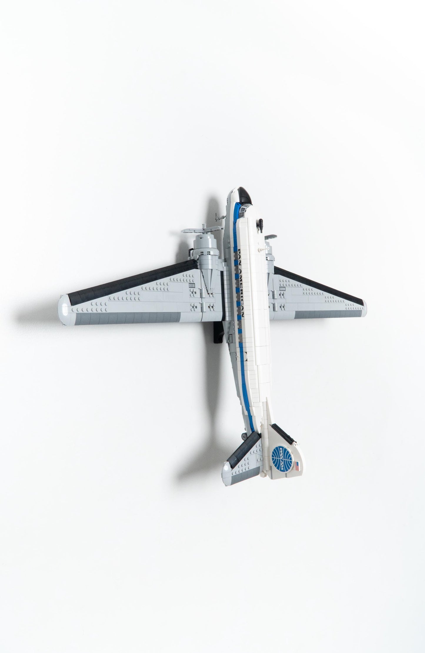 Vertical Wall Mount for LEGO Icons Douglas DC-3 Panam Airliner-11378