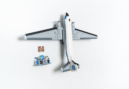 Vertical Wall Mount for LEGO Icons Douglas DC-3 Panam Airliner-11378