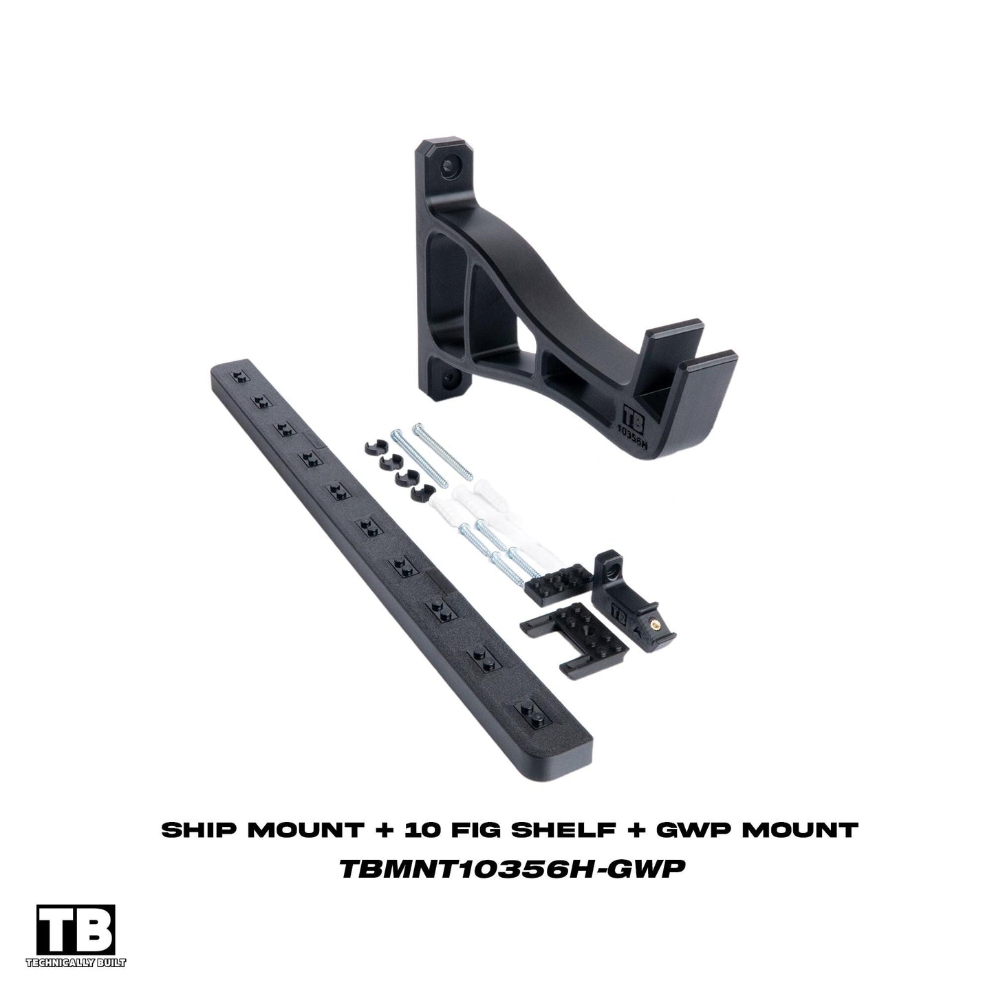 Horizontal Wall Mount for LEGO Star Trek: U.S.S. Enterprise NCC-1701-D-10356