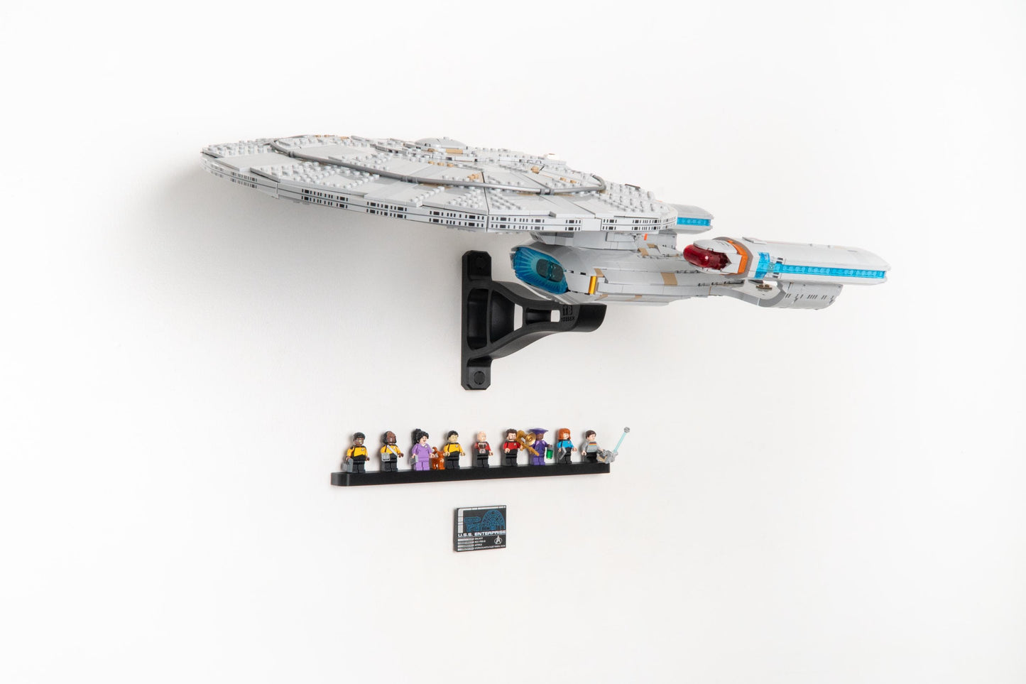 Horizontal Wall Mount for LEGO Star Trek: U.S.S. Enterprise NCC-1701-D-10356
