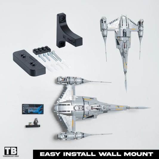 Vertical Wall Mount for LEGO The Mandalorian's N-1 Starfighter-75442