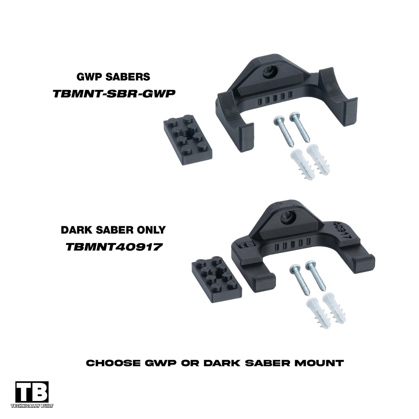 Wall Mounts for LEGO Star Wars GWP Lightsabers