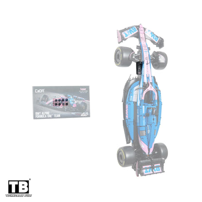 Vertical Wall Mount for CADA BWT Alpine F1 Team A525 Racing Car-C64012W