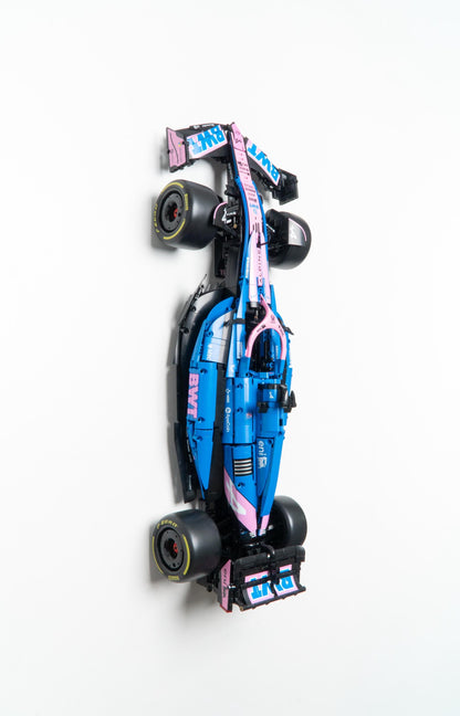 Vertical Wall Mount for CADA BWT Alpine F1 Team A525 Racing Car-C64012W