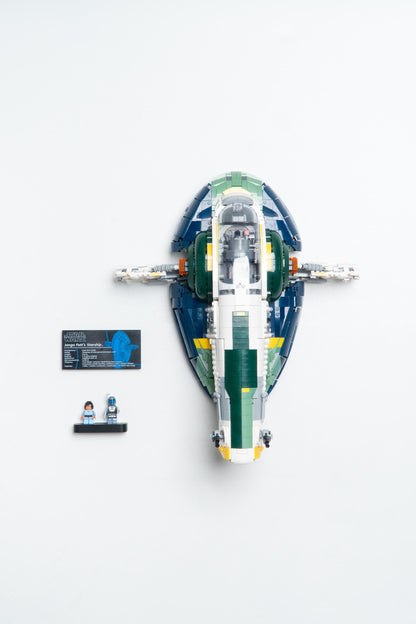 Vertical Wall Mount for LEGO Star Wars Jango Fett's Firespray-Class Starship-75409