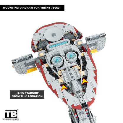 Vertical Wall Mount for LEGO Star Wars Slave 1-75060