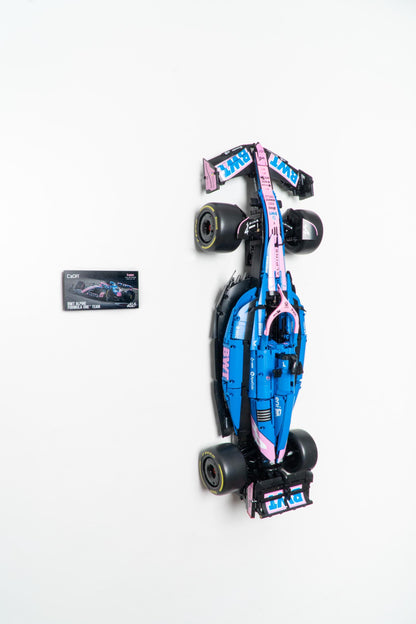 Vertical Wall Mount for CADA BWT Alpine F1 Team A525 Racing Car-C64012W