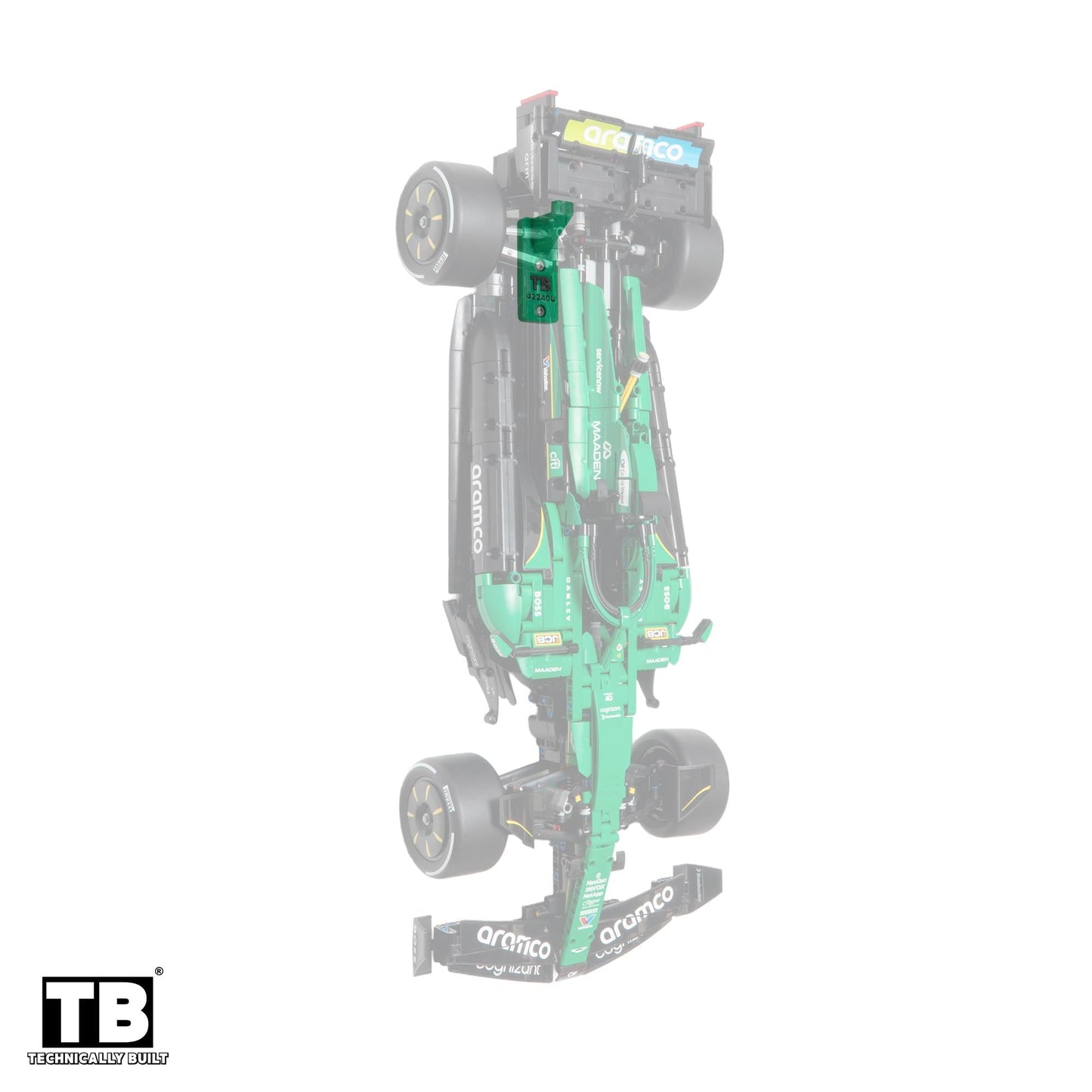 Upside Down Wall Mount for LEGO Technic Aston Martin Aramco AMR25 F1 Car-42240