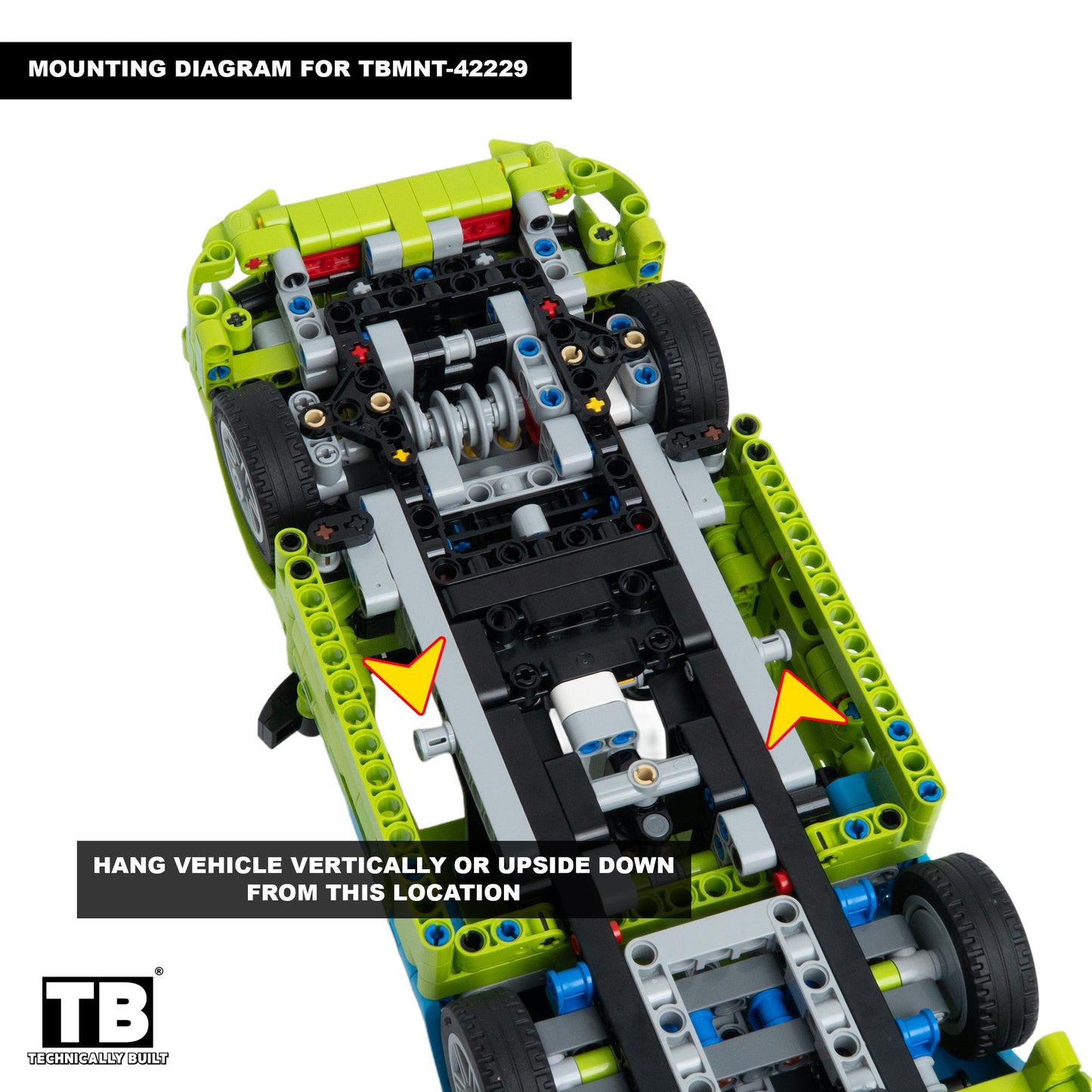 Wall Mount for LEGO Technic Fast and Furious Mitsubishi Eclipse Car-42229