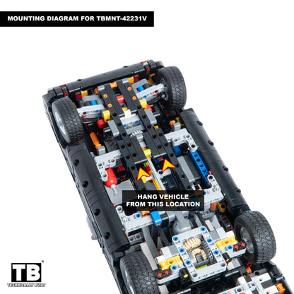 Vertical Wall Mount for LEGO Technic Fast and Furious Dodge Charger R/T Car-42231