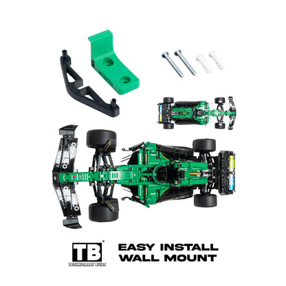 Horizontal Wall Mount for LEGO Technic Aston Martin Aramco AMR25 F1 Car-42240