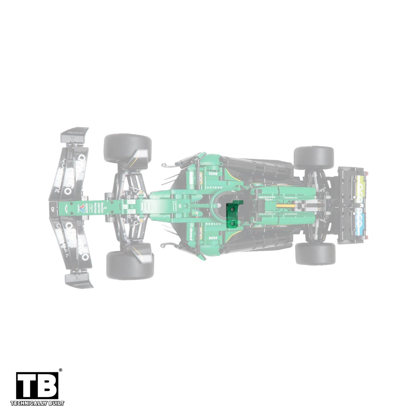 Horizontal Wall Mount for LEGO Technic Aston Martin Aramco AMR25 F1 Car-42240