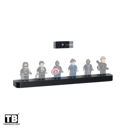 Horizontal Wall Mount Compatible with LEGO Shield Helicarrier-76354
