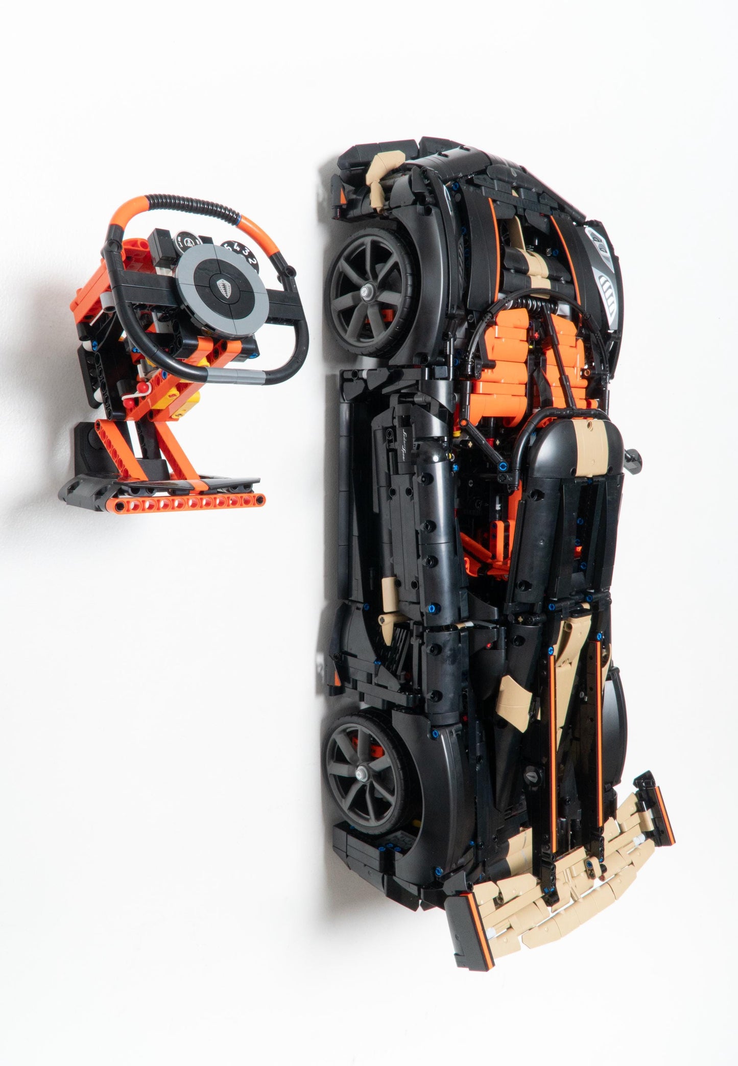 Wall Mount for LEGO Technic Koenigsegg Sadair's Spear Steering Wheel-40894