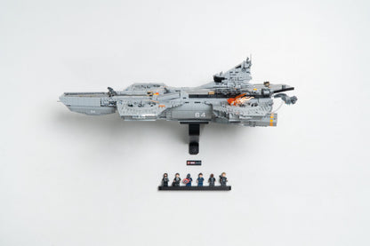 Horizontal Wall Mount Compatible with LEGO Shield Helicarrier-76354