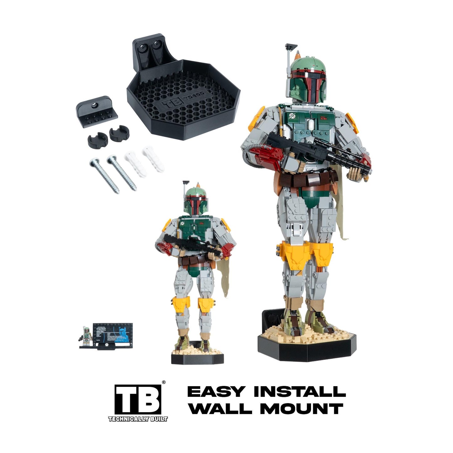 Wall Mount Compatible With LEGO Boba Fett-75455
