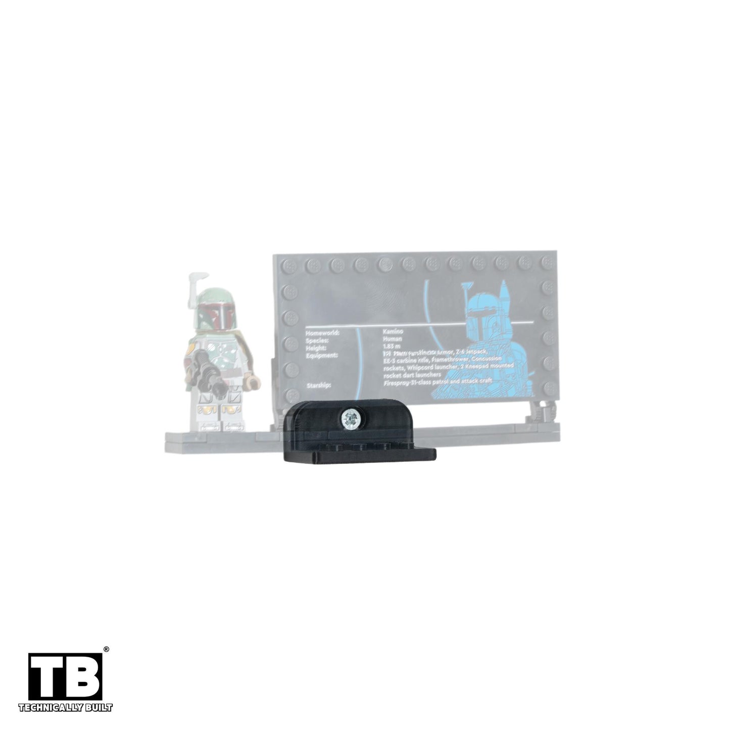 Wall Mount Compatible With LEGO Boba Fett-75455