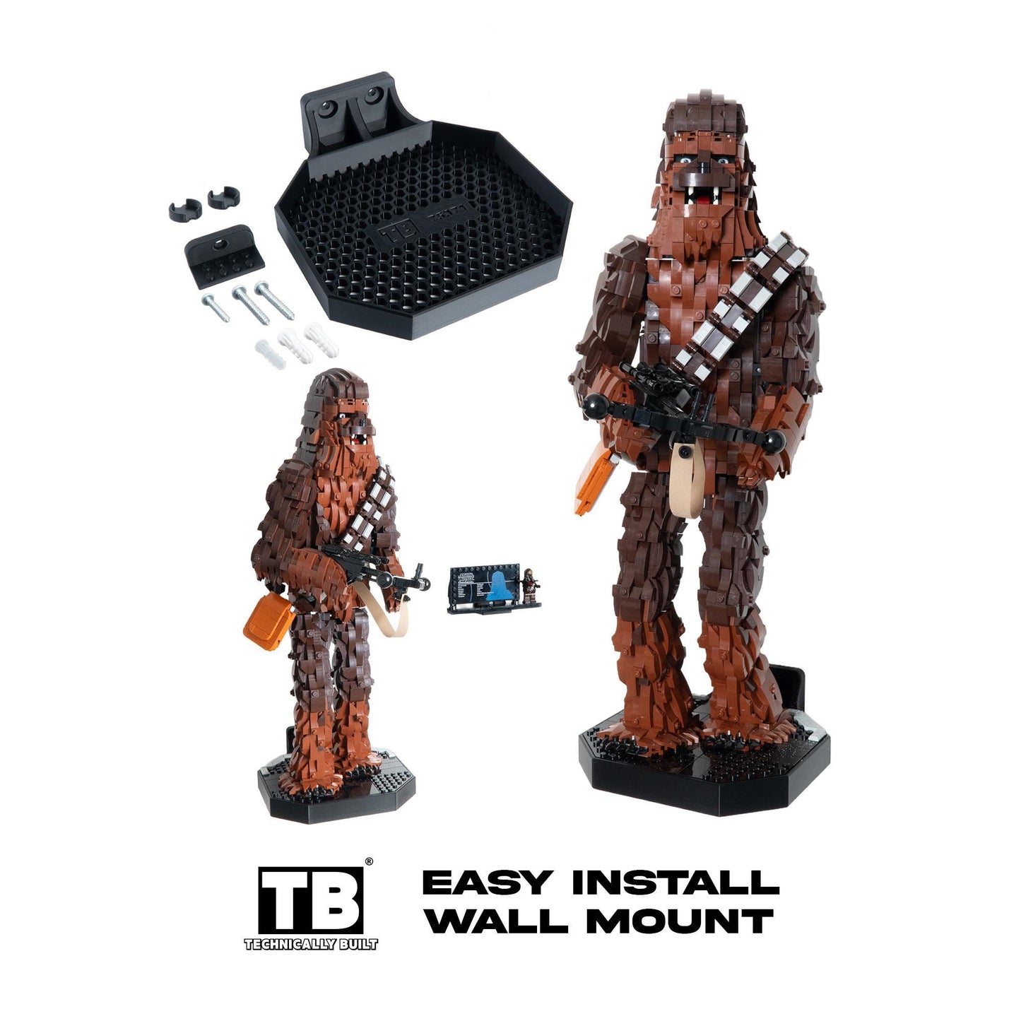 Wall Mount Compatible With LEGO Chewbacca-75371
