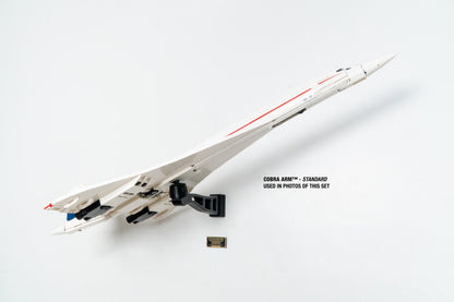 Cobra Arm Wall Mount Compatible With LEGO Icons Concorde 10318