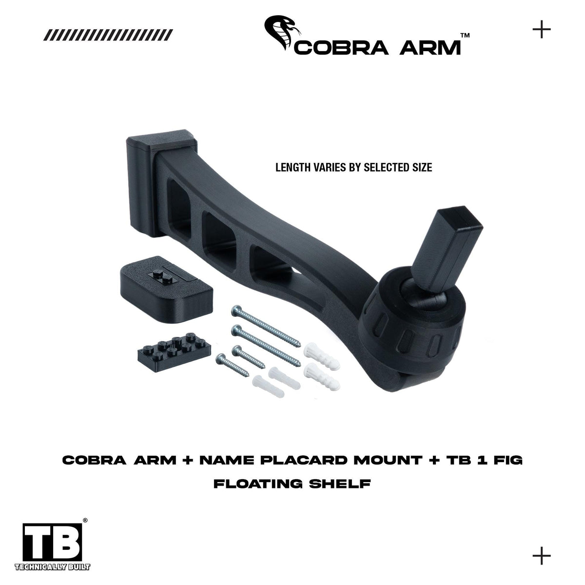 Cobra Arm Wall Mount Compatible With LEGO Star Wars X-wing Fighter-7191