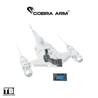Cobra Arm Wall Mount Compatible With LEGO Star Wars The Mandalorian's N-1 Starfighter 75442