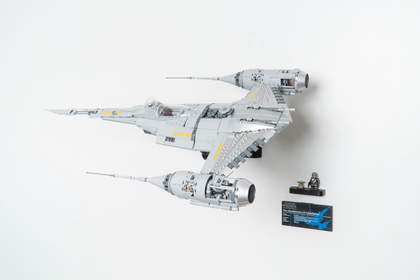 Cobra Arm Wall Mount Compatible With LEGO Star Wars The Mandalorian's N-1 Starfighter 75442