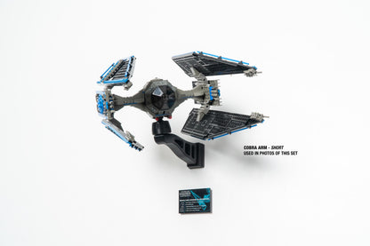 Cobra Arm Wall Mount Compatible With Lego UCS Star Wars TIE Interceptor-7181