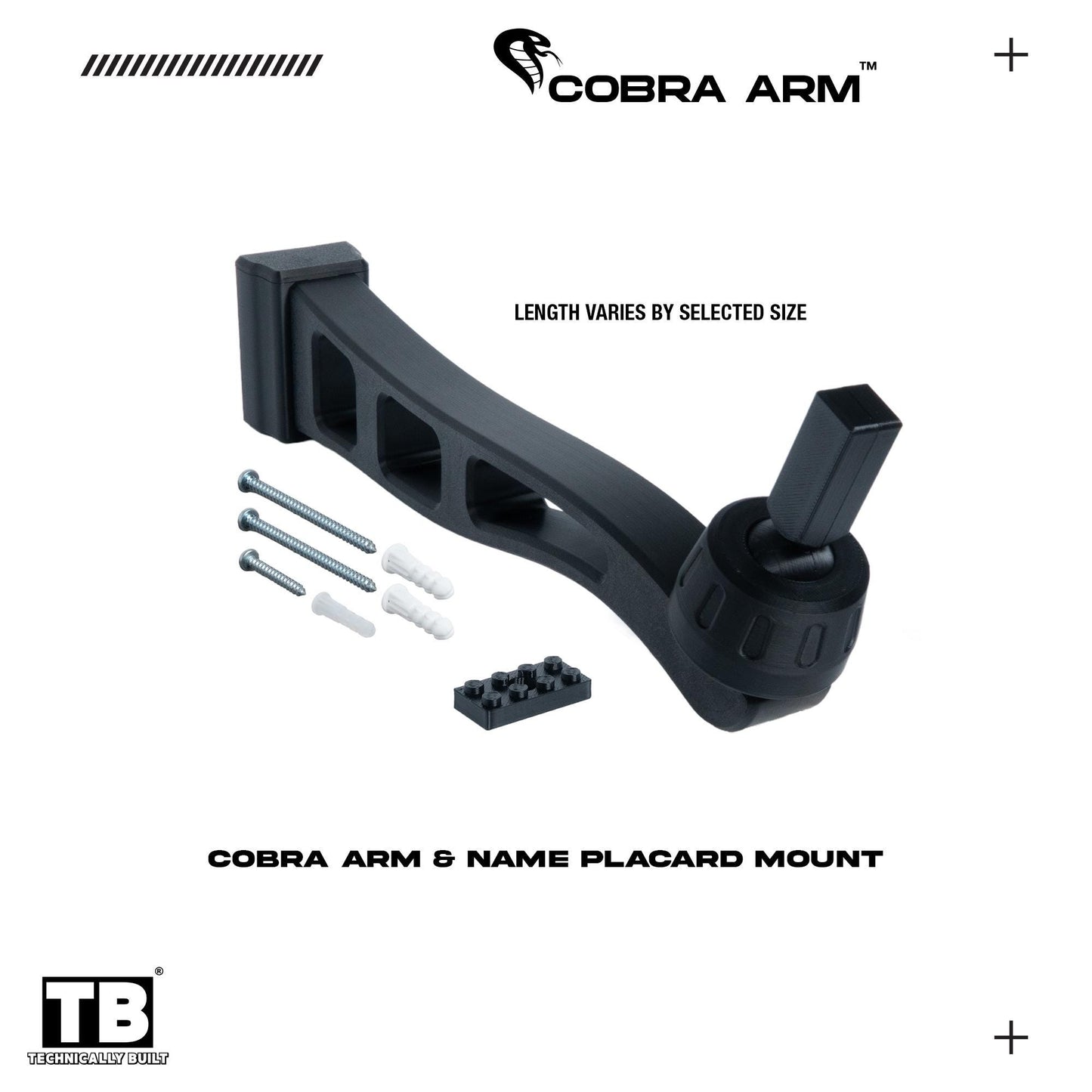 Cobra Arm Wall Mount Compatible With UCS Lego Star Wars Snowspeeder-75144