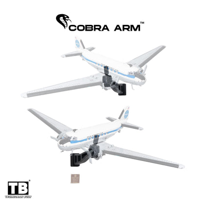 Cobra Arm Wall Mount Compatible With Lego Icons Douglas DC-3 PAN AM Airliner 11378