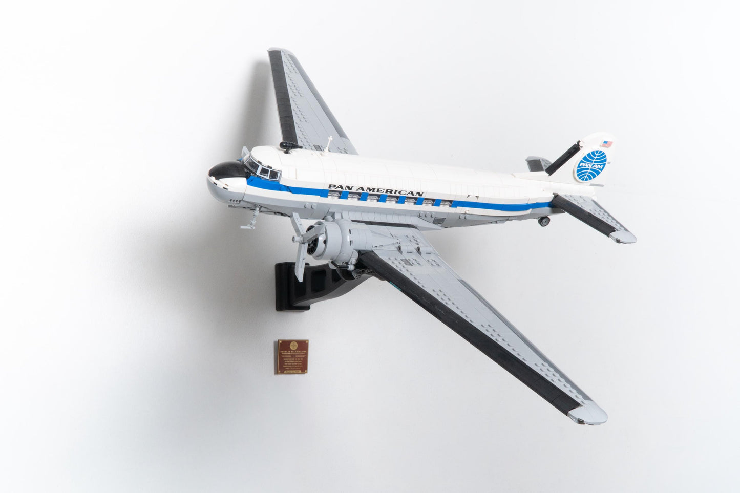 Cobra Arm Wall Mount Compatible With Lego Icons Douglas DC-3 PAN AM Airliner 11378