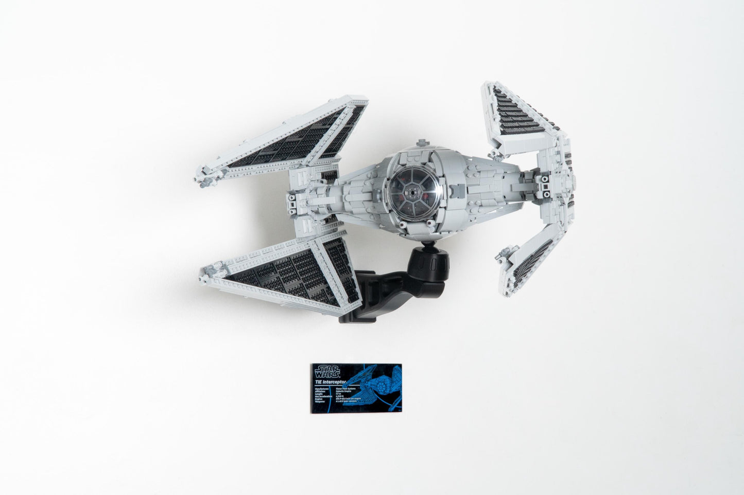 Cobra Arm Wall Mount Compatible With LEGO Star Wars TIE Interceptor 75382