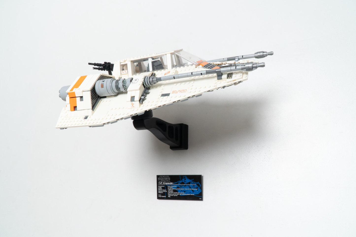 Cobra Arm Wall Mount Compatible With UCS Lego Star Wars Snowspeeder-75144