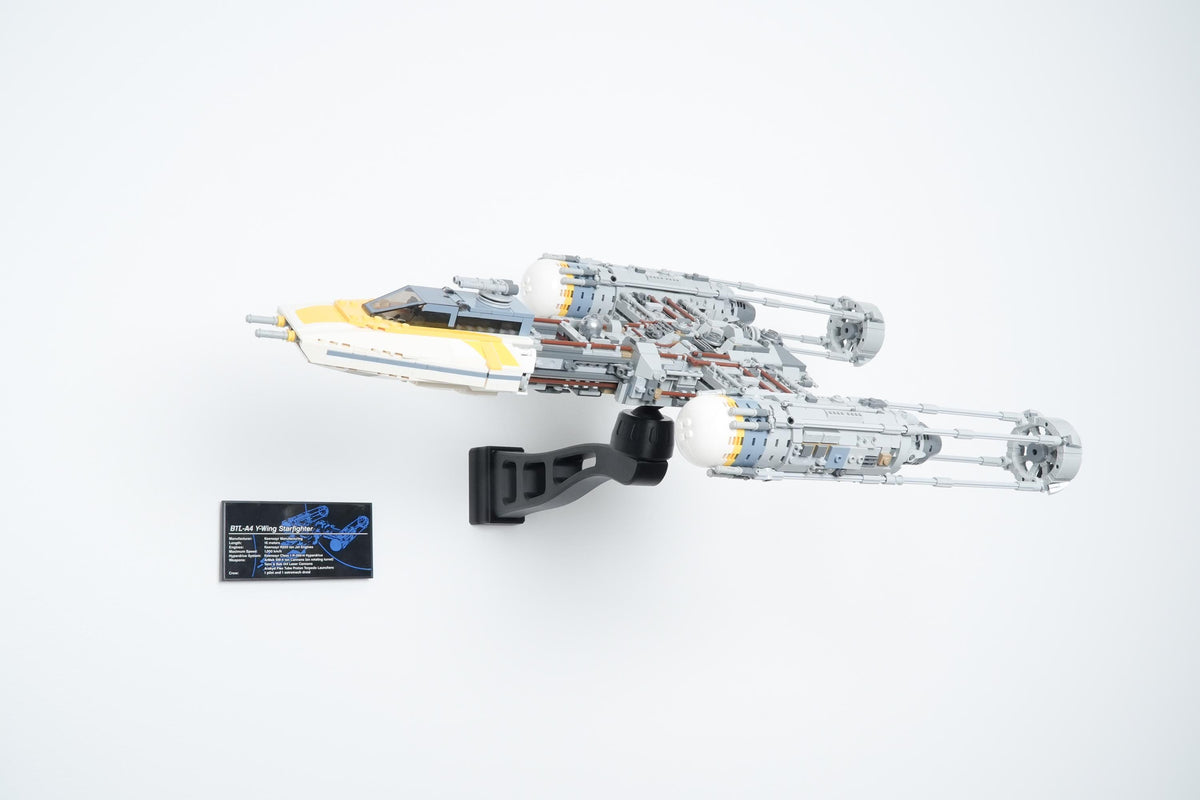 Cobra Arm Wall Mount Compatible With LEGO Star Wars Y-Wing Starfighter 75181