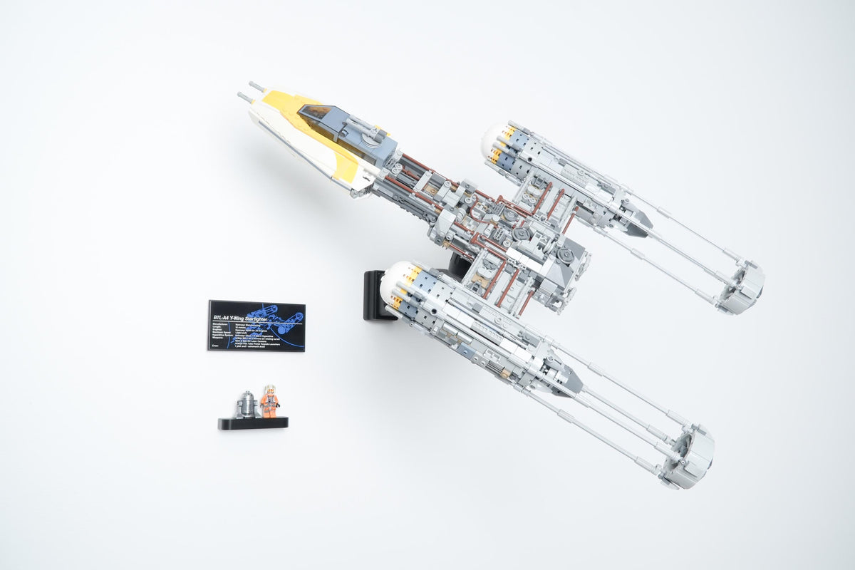 Cobra Arm Wall Mount Compatible With LEGO Star Wars Y-Wing Starfighter 75181
