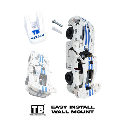 Vertical Wall Mount for LEGO Technic Dodge Viper GTS-R Sports Car-42234