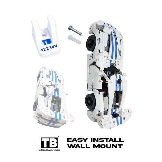 Vertical Wall Mount for LEGO Technic Dodge Viper GTS-R Sports Car-42234
