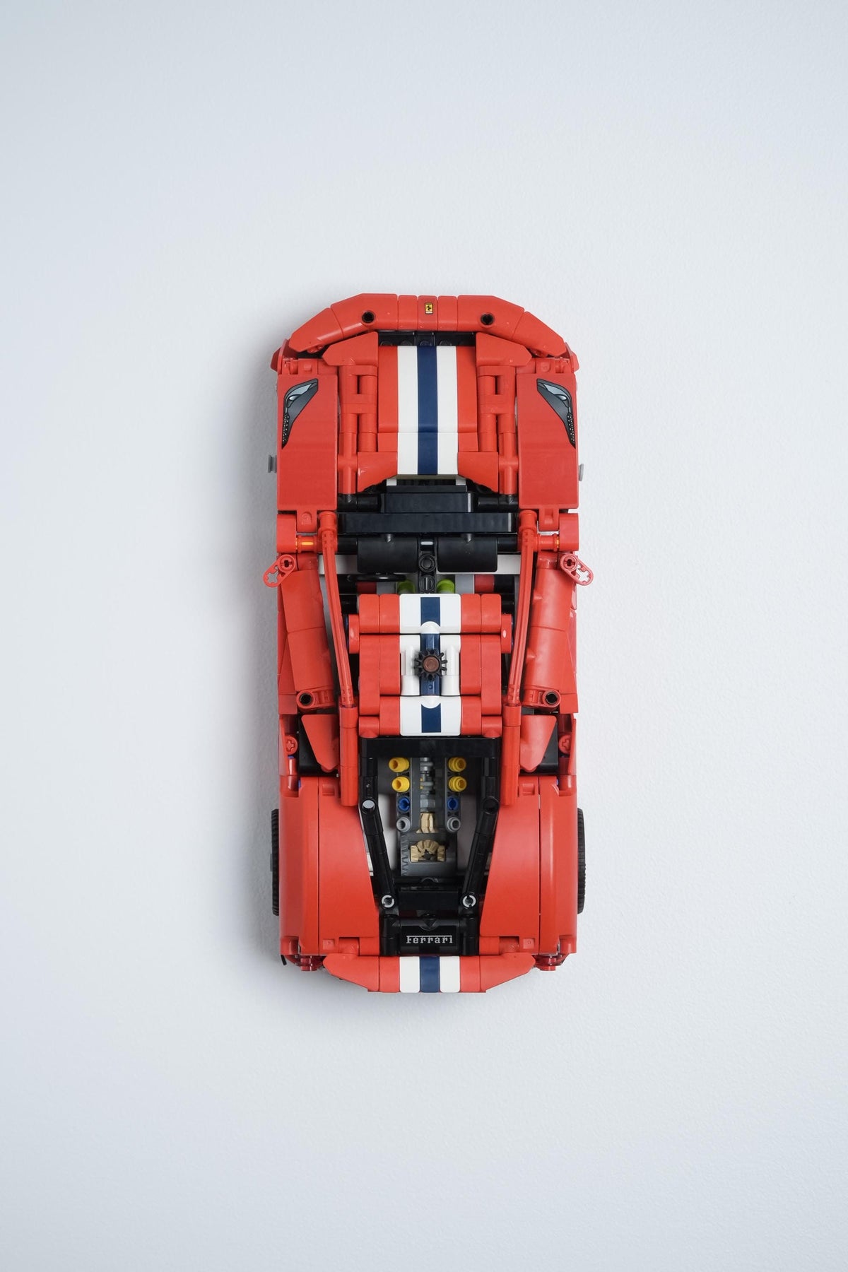 Vertical Wall Mount for LEGO Technic Ferrari 488 Pista Car-42235