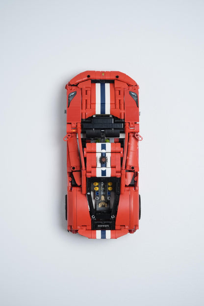 Vertical Wall Mount for LEGO Technic Ferrari 488 Pista Car-42235