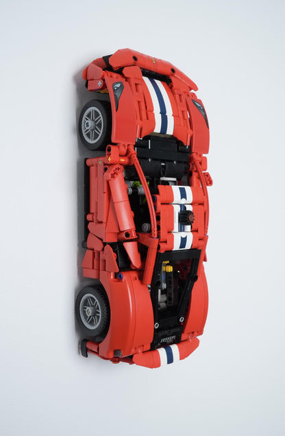 Vertical Wall Mount for LEGO Technic Ferrari 488 Pista Car-42235